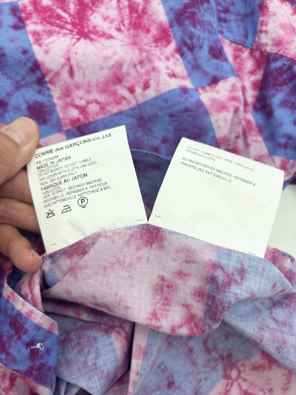Comme des Garcons Homme Plus S/S 2001 check print shirt — JAMES